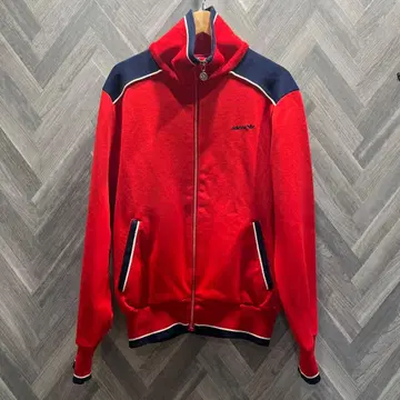 아디다스 트랙 자켓 여성용 70s 구제 의류 빨간색 네이비