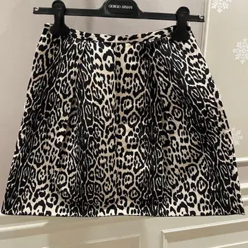 BIANCA 레오파드 무늬 플레어 스커트 36