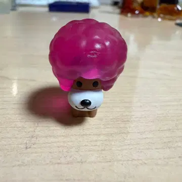 레트로 아프로견 피규어 핑크 아프로