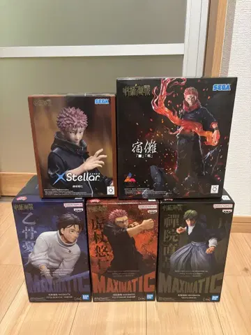 주술회전 피규어 5체 세트 오코츠 토라지 나나미 스쿠나