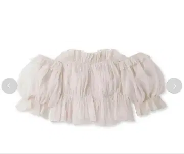 스나이델 볼륨 개더 프릴 오프숄더 블라우스