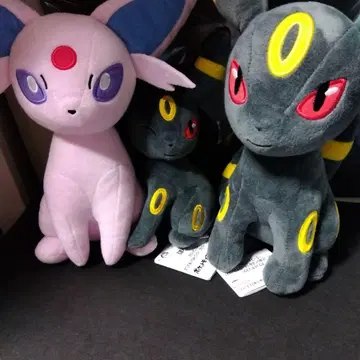 포켓몬스터 에브이와 블래키 봉제 인형