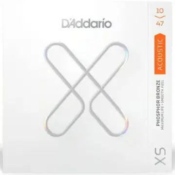 D'Addario XS 어쿠스틱 기타 줄 10-47 3팩