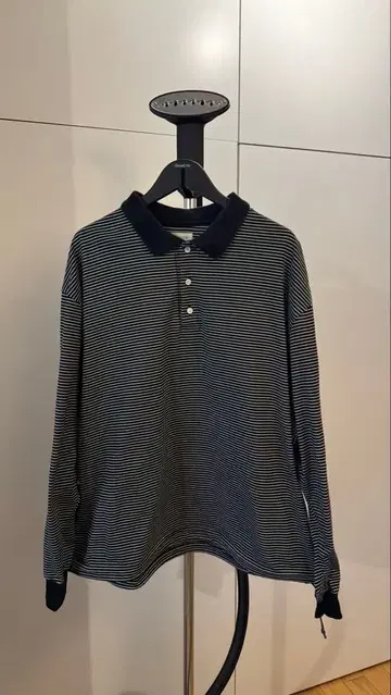 clesste STRIPED MASSIVE L/S POLO SHIRT