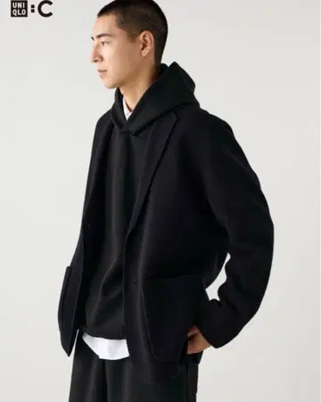 유니클로 C 니트 자켓 XL 블랙
