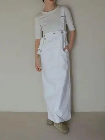 etore tokyo EDWIN 화이트 데님 살로펫