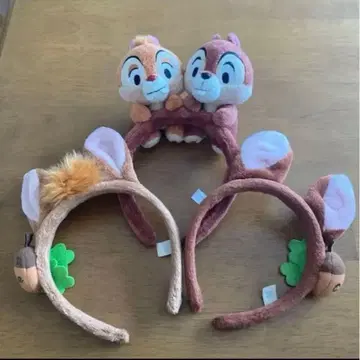 칩과 데일 머리띠 3개 세트