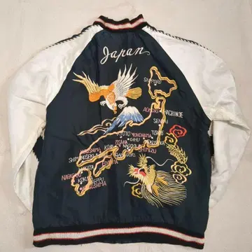 테일러 토요 스카잔 빔즈 별주 리버서블 일본 지도 용 독수리 M 사이즈