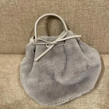 그레이 퍼 복조리형 숄더백 새상품급 frayid