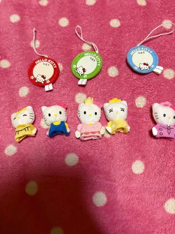 헬로키티 레어 손가락 인형 5개 세트 2002년