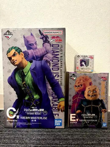 죠죠 제일복권 피규어 C상 카와지리 요사쿠 E상 시게치 + K상