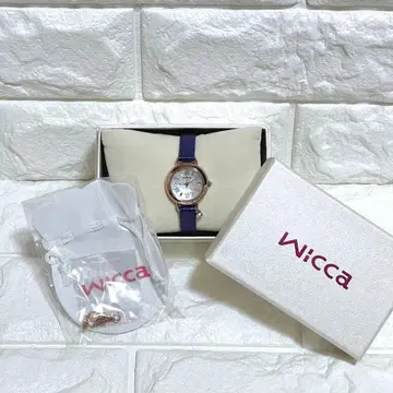 [ 미사용 새상품 ] 시티즌 wicca 손목시계 블레스라인 해피 다이어리