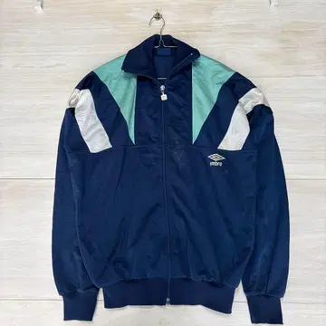 엄브로 90s 절개 빅 저지 L 네이비/민트 구제 의류