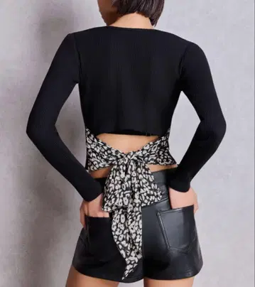 최종 가격 인하! GYDA 레오파드 백 리본 테레 콜론 T