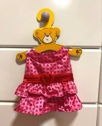 빌더베어 봉제 인형용 더피 러블리 핑크 드레스