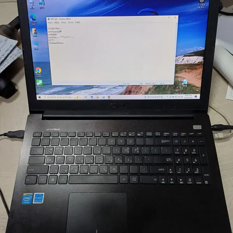 부품용 ASUS 노트북 X502C 메인보드,액정,배터리,키보드,케이스