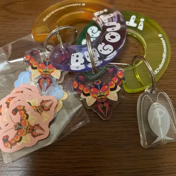 BUGOUT! 카라비너 벌레 포켓몬 스티커 마시붕 플로체