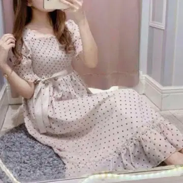 evelyn 하트 무늬 맥시 원피스