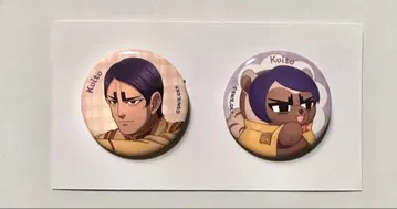 골든 카무이 캔 배지 동물 포즈 (츠루미, 코이토)