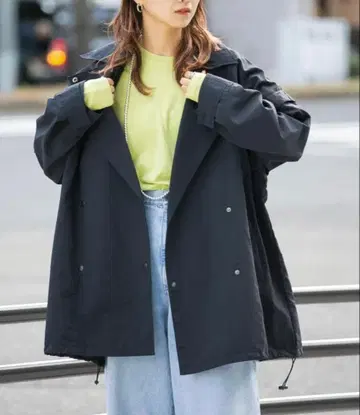 KBF BIG 트렌치 판초 2way 스프링 코트