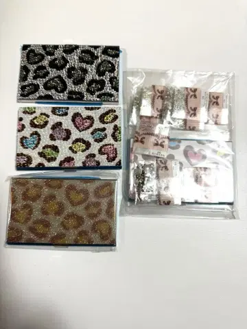 레오파드 스와로브스키 카드 케이스와 키트