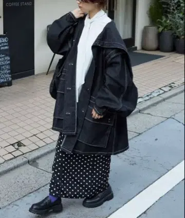 forksy. 데님 코트 자켓