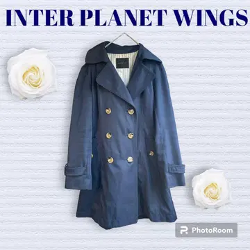 INTER PLANET WINGS 트렌치코트 네이비 사이즈 40