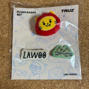 TRUZ LAWOO 봉제 인형 배지 세트 TREASURE 재혁