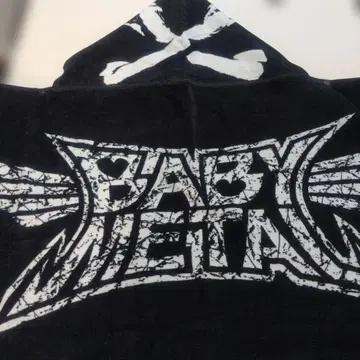 BABYMETAL 후드 부착 여우 사인 망토 타월 블랙