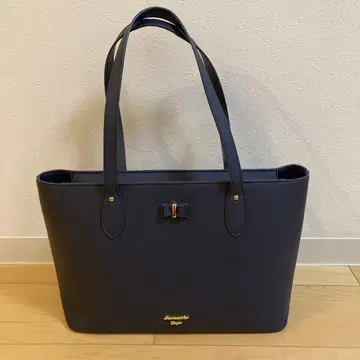 사만사베가 SamanthaVega 리본 포함 네이비 토트백 A4