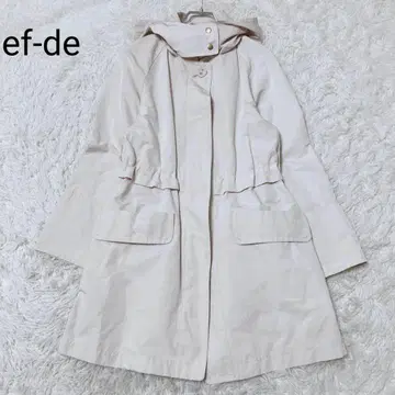 에프데 모즈 코트 사이즈 9 베이지 스프링 코트 아우터 후드