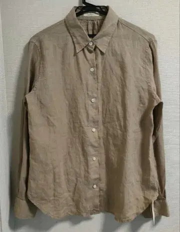 택 포함 새상품 프레임워크 셔츠 린넨 2way 그레이지 베이지
