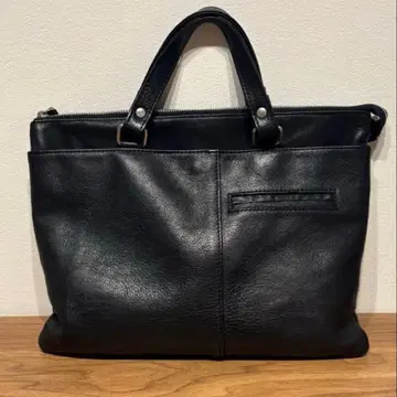 새상품급 BAGGY PORT KOI 가죽 2WAY 핸드백 클러치 블랙