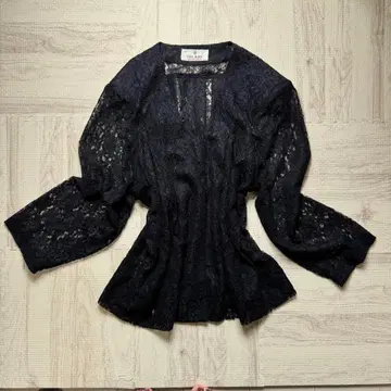 볼레로 가디건 레이스 포멀 vintage 블랙 시어