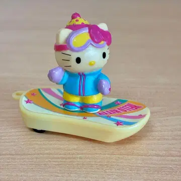 [ 헤이세이 레트로 ] 헬로키티 스노우보드 풀백식 완구