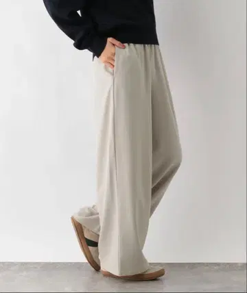 글로벌 워크 관리 편한 개더 와이드 팬츠 그레이지 M 사이즈