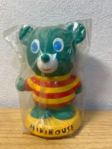 Miki House 컬러풀 곰 피규어(그린)