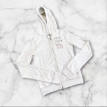 아베크롬비 앤 피치 긴팔 후드티 그레이 백 프린트 S 사이즈