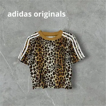 adidas originals 레오파드 무늬 숏 슬리브 T셔츠