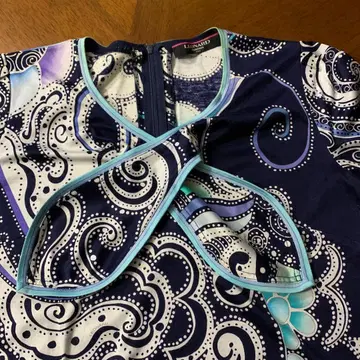 레오나르 LEONARD 페이즐리 무늬 반팔 상의