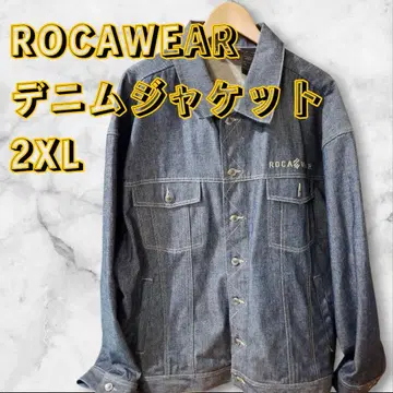 ROCAWEAR 로카웨어 데님 자켓 2XL 자수 로고 Y2K B계