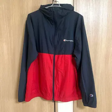 챔피온 나일론 자켓 XL 빨검 바이컬러 빅 루즈