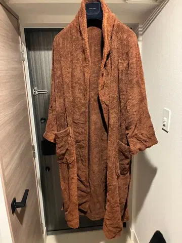 이마바리 타월 브라운 목욕 가운 가운