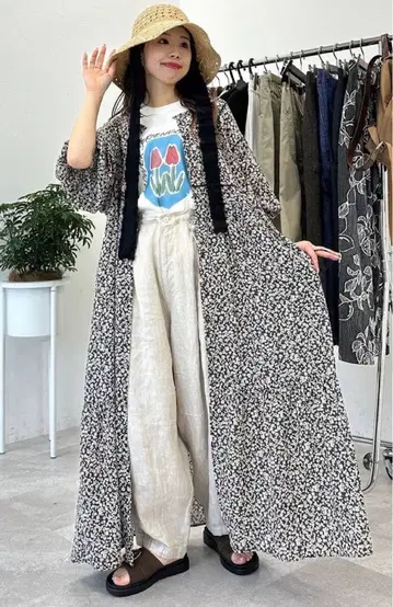 [새상품급] [MODE NORM CORE] 2WAY 맥시 프린트 원피스