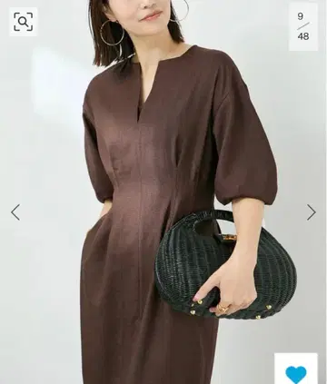 VERMEIL par iena 캘린더 스트레치 허리 쉐이프 원피스