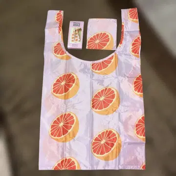 BAGGU 스탠다드 핑크 그레이프후르츠 패턴 미사용품