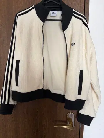 adidas 아이보리 스트라이프 저지 M