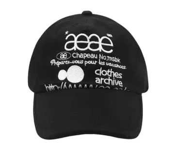 aeae 에이이이에이이 캡 모자 남녀 공용 블랙