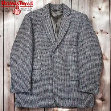 12M521 90s Harris Tweed 테일러드 울 자켓