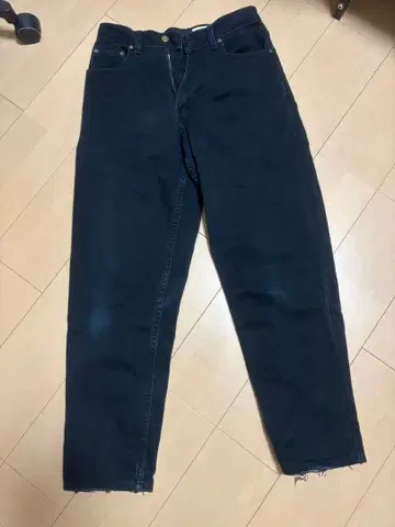 90s 멕시코제 Eddie Bauer 블랙(다크 네이비) 데님 팬츠